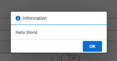 Beispielbild einer MessageBox